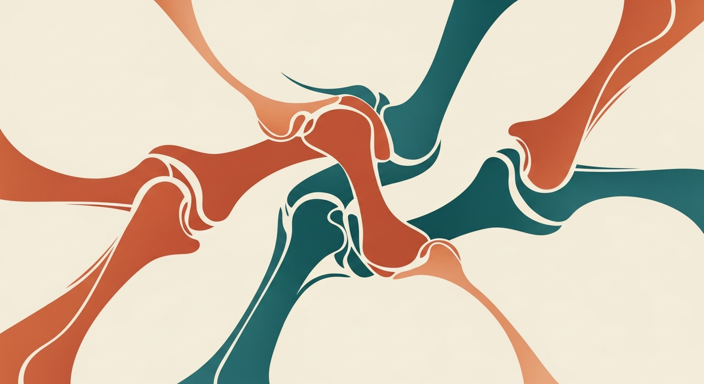 Orthopedics abstract motif